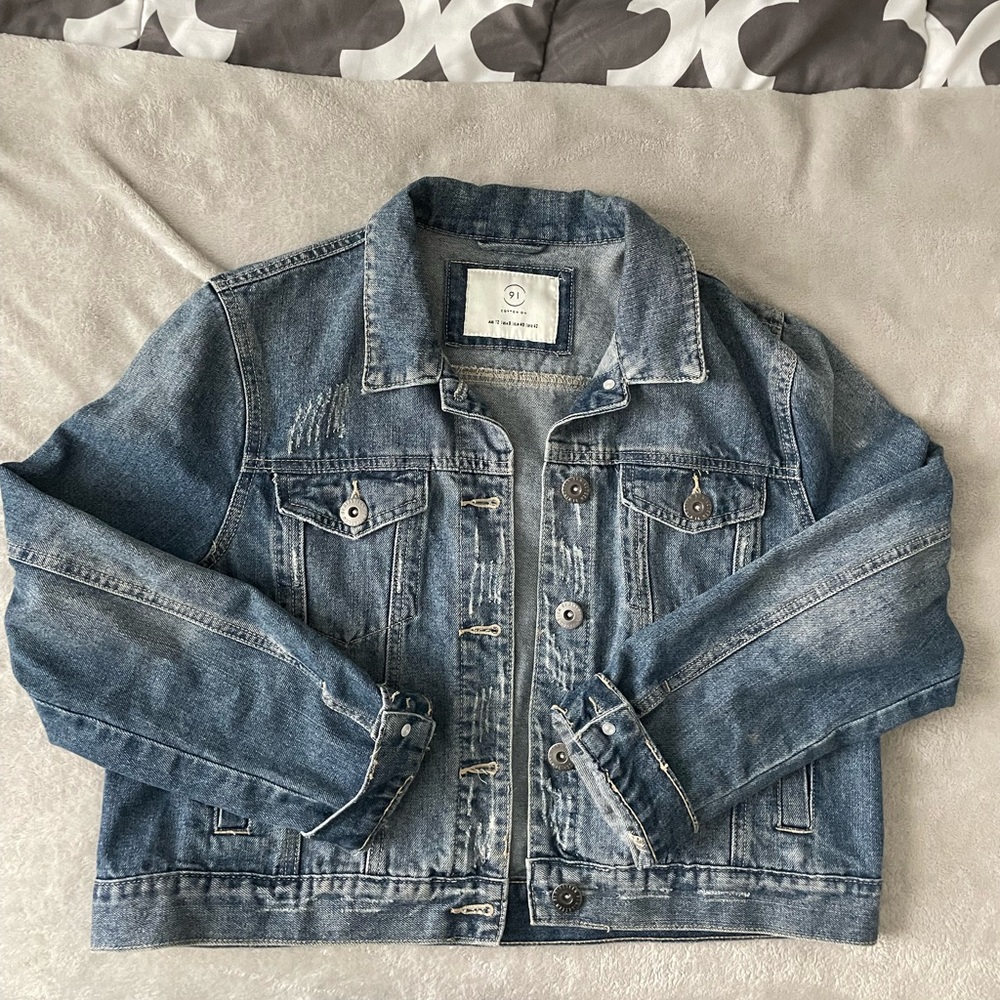 Cotton On Distressed Denim Jacket